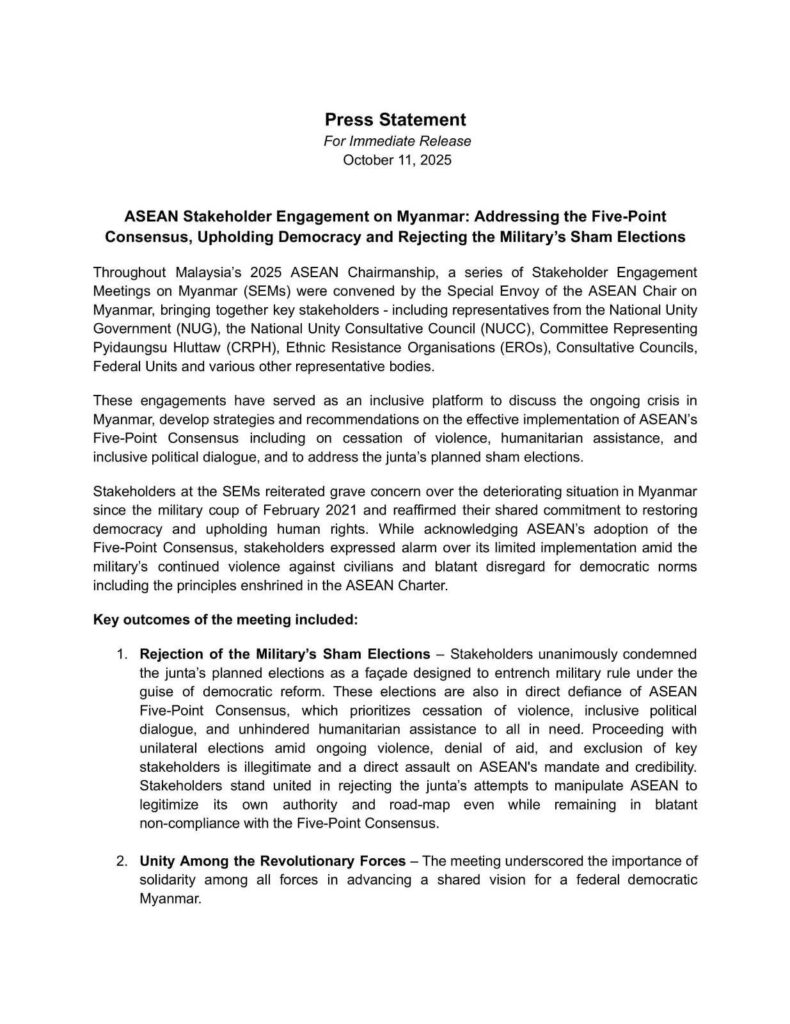 ASEAN Myanmar Five-Point Consensus