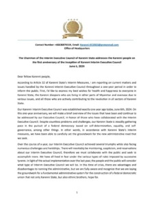 Karenni Interim Executive Council anniversary